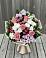 Букет цветов из: Альстромерии, Гвоздики, Розы и Хризантемы в Кобяково