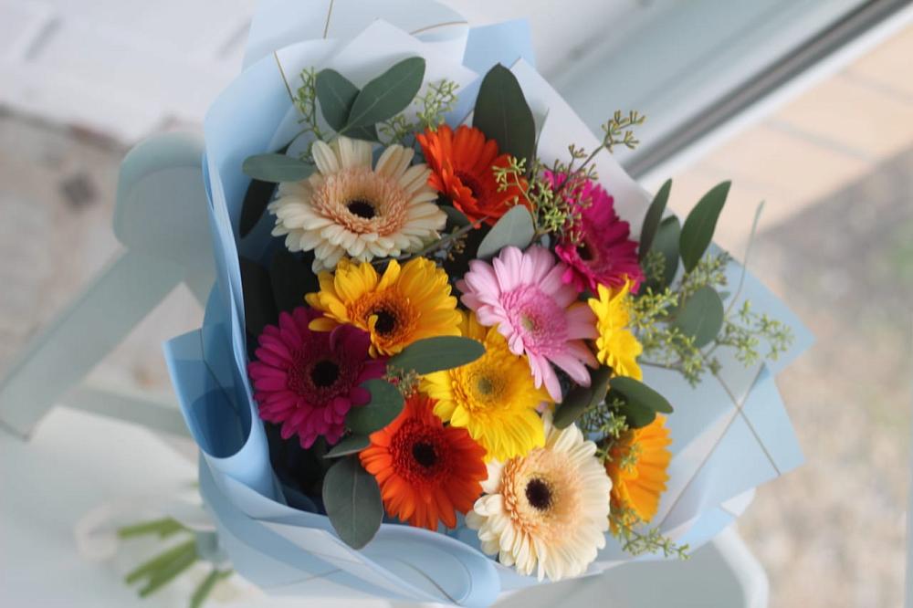 Букет цветов из: Герберы в Кобяково