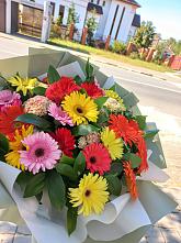 Букет цветов из:  Герберы #REPLACE_PRED# Кобяково