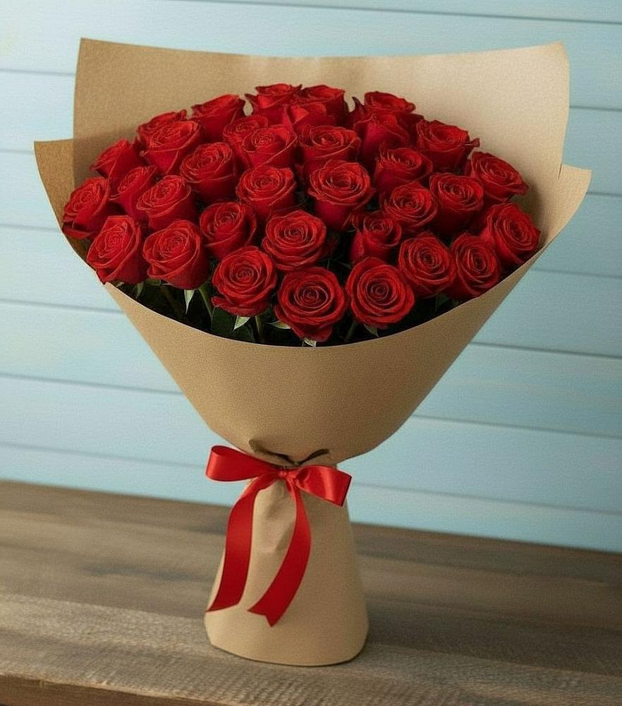 Букет Красные розы Милано в Кобяково