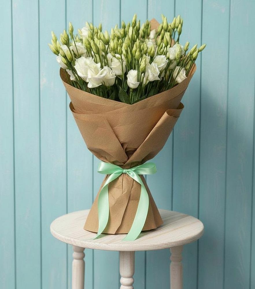 Букет цветов из: Лизиантусы в Кобяково