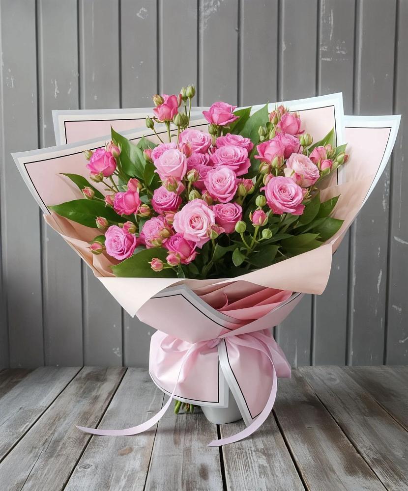 Букет Розовый кустик в Кобяково
