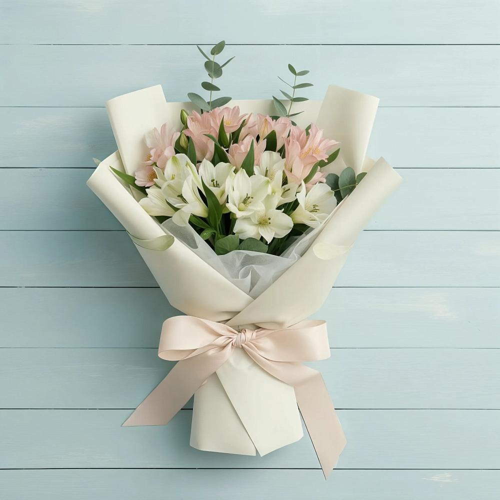 Букет цветов из: Альстромерии в Кобяково