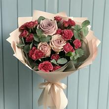 Букет цветов из:  Гвоздики и Розы #REPLACE_PRED# Кобяково