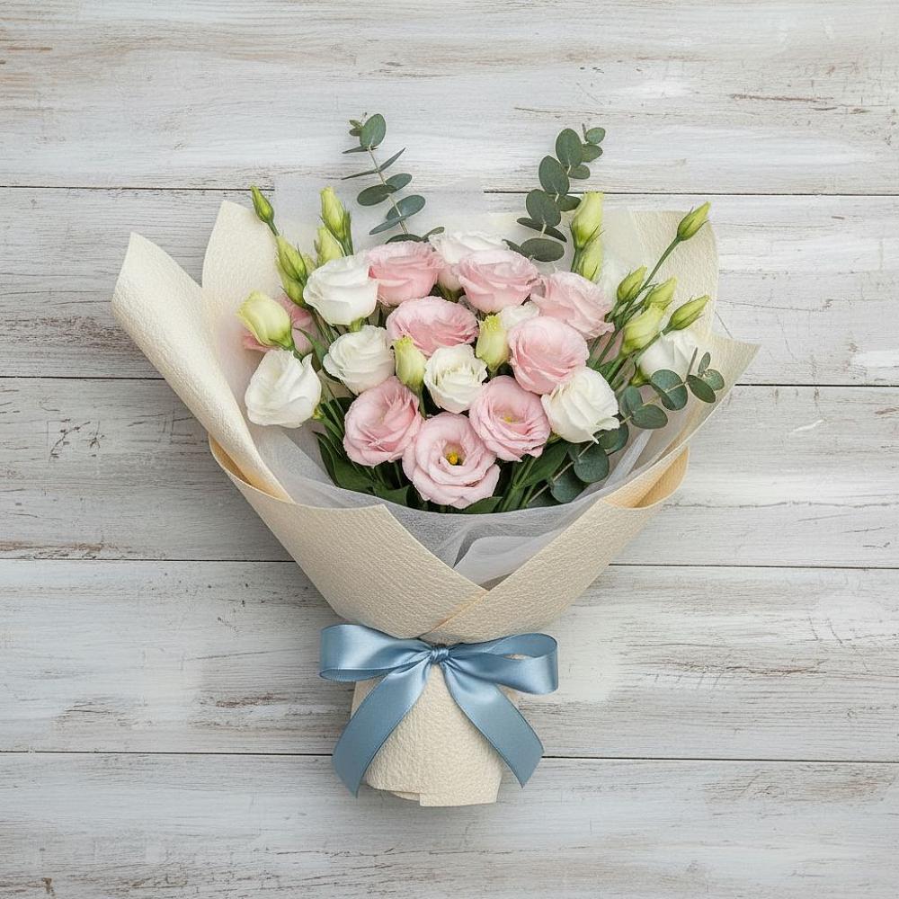 Букет цветов из: Лизиантусы в Кобяково